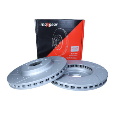 MAXGEAR TARCZA HAMULCOWA VW PRZÓD A4/A5 07-/Q5 NAWIERCANA I NACINANA
