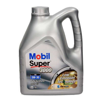 MOBIL OLEJ SUPER 5W30 4L 3000XE / 505.00 505.01 / 229.31 229.51 229.52 / DEX2 / WSS-M2C917-A