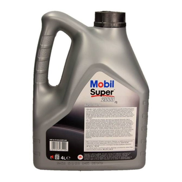 MOBIL OLEJ SUPER 10W40 4L DIESEL 2000X1/ CF/ 501.01 505.00/ 229.1