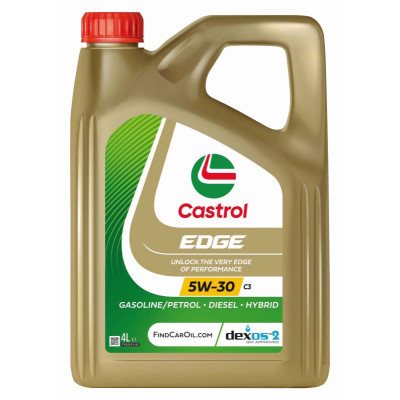 CASTROL OLEJ 5W30 4L EDGE C3 TITANIUM / SN/CF / 505.00 505.01 / 229.31 229.51 / DEX2 / RN 0700 0710 / OPEL OV 040 1547 - D30