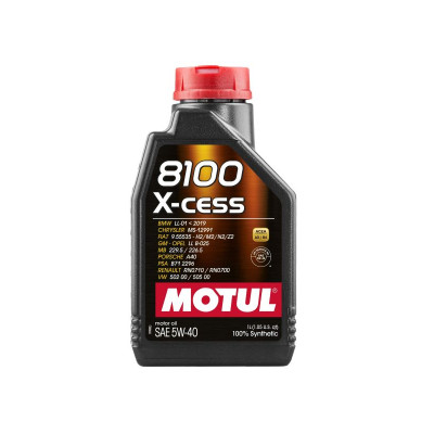 MOTUL OLEJ 5W40 1L 8100 X-CESS / A3/B4 / 502.00 505.00 / 229.5 226.5 / A40 / RN0710 / 9.55535 / B71 2296