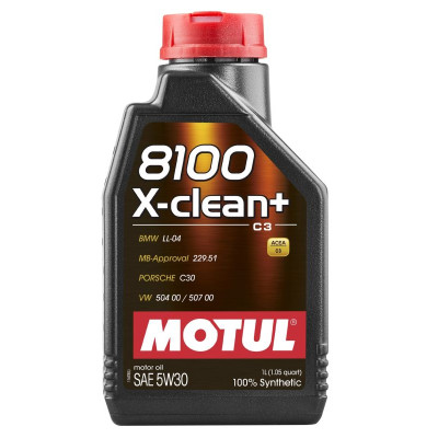 MOTUL OLEJ 5W30 1L 8100 X-CLEAN+ / C3 / 504.00 507.00 / 229.51 / LL04 / C30