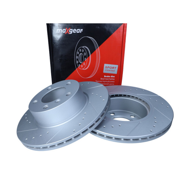 MAXGEAR TARCZA HAMULCOWA BMW PRZÓD 1/3/4 1,6-2,0 10- NAWIERCANA I NACINANA