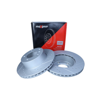 MAXGEAR TARCZA HAMULCOWA BMW PRZÓD E87 04- 116-118 284X22 OTWORY NA ŚRUBĘ KOŁA 14,7MM NAWIERCANA I NACINANA