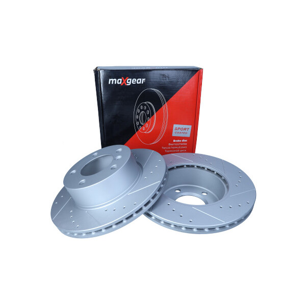 MAXGEAR TARCZA HAMULCOWA BMW PRZÓD E87 04- 116-118 284X22 OTWORY NA ŚRUBĘ KOŁA 14,7MM NAWIERCANA I NACINANA