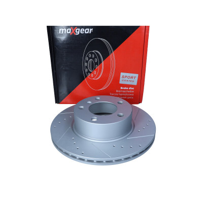 MAXGEAR TARCZA HAMULCOWA BMW PRZÓD 1/3/4 1,6-2,0 10- NAWIERCANA I NACINANA