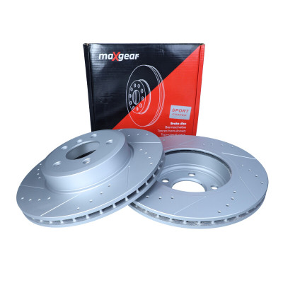 MAXGEAR TARCZA HAMULCOWA BMW PRZÓD X3 NAWIERCANA I NACINANA