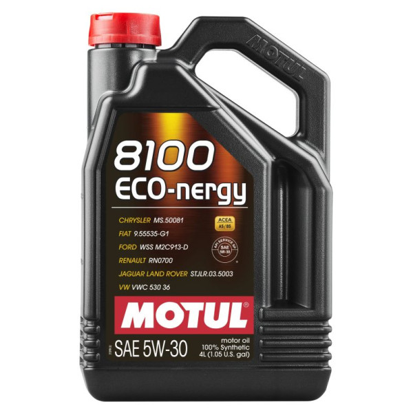 MOTUL OLEJ 5W30 4L 8100 ECO NERGY / SL / A5/B5 / WSS M2C 913D / RN0700 / STJLR.03.5003 / HONDA / VOLVO