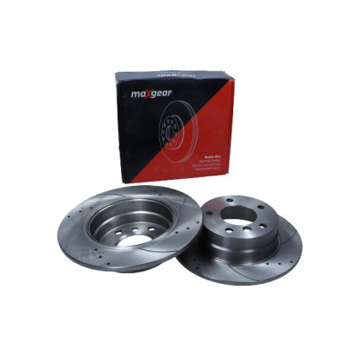 MAXGEAR TARCZA HAMULCOWA BMW TYŁ E87 04- NAWIERCANA I NACINANA