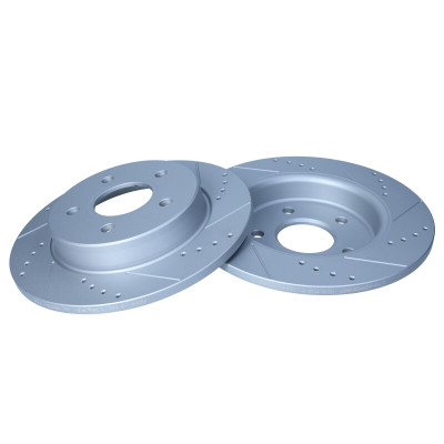 MAXGEAR TARCZA HAMULCOWA FORD TYŁ FOCUS 04-/C-MAX 265MM NAWIERCANA I NACINANA