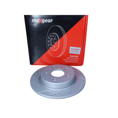 MAXGEAR TARCZA HAMULCOWA FORD TYŁ FOCUS 04-/C-MAX 265MM NAWIERCANA I NACINANA