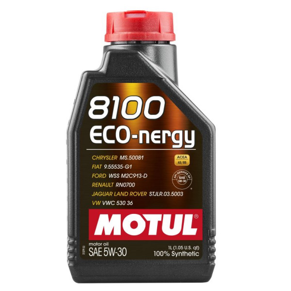 MOTUL OLEJ 5W30 1L 8100 ECO NERGY / SL / A5/B5 / WSS M2C 913D / RN0700 / STJLR.03.5003 / HONDA / VOLVO