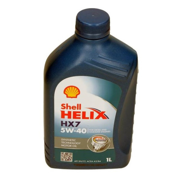 SHELL OLEJ 5W40 1L HELIX HX7 A3/B4 / SN / 502.00 505.00 / 229.3 / 9.55535-M2 / RN0710