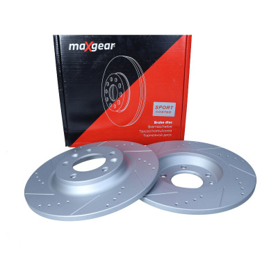 MAXGEAR TARCZA HAMULCOWA PEUGEOT TYŁ 407/508/607 04- NAWIERCANA I NACINANA