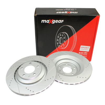 MAXGEAR TARCZA HAMULCOWA VW TYŁ A6 04-330MM NAWIERCANA I NACINANA