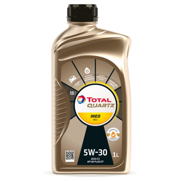 TOTAL OLEJ QUARTZ 5W30 1L INEO MC3 C3 / SN+/CF / 229.52 / 505.01 / DEXOS 2 / BMW LL04 / MS-11106