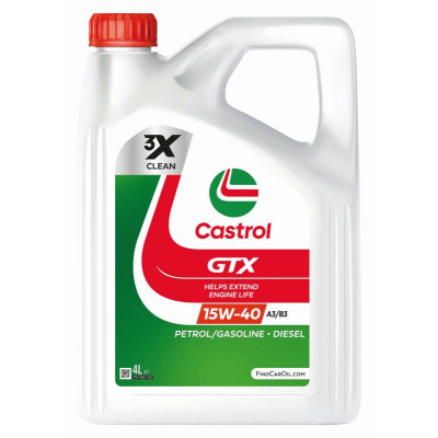 CASTROL OLEJ 15W40 4L GTX / A3/B4 / SP / 229.1 / 501.01 505.00 / 9.55535-D2