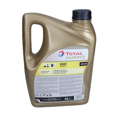 TOTAL OLEJ QUARTZ 0W30 4L 9000 ENERGY A3/B4 / SL/CF / 229.5 / 502.00 505.00 / GM-LLA025/B025
