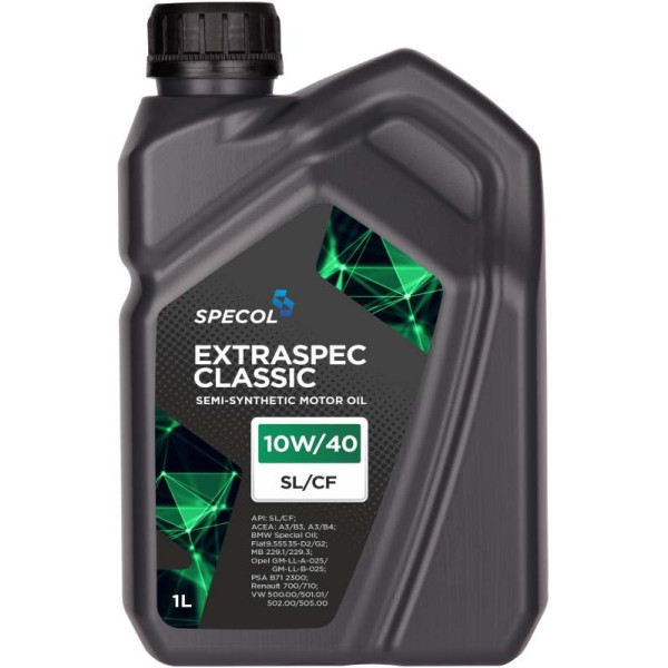 SPECOL OLEJ 10W40 1L EXTRASPEC CLASSIC SL/CF / 229.1 229.3 / 501.01 502.00 505.00