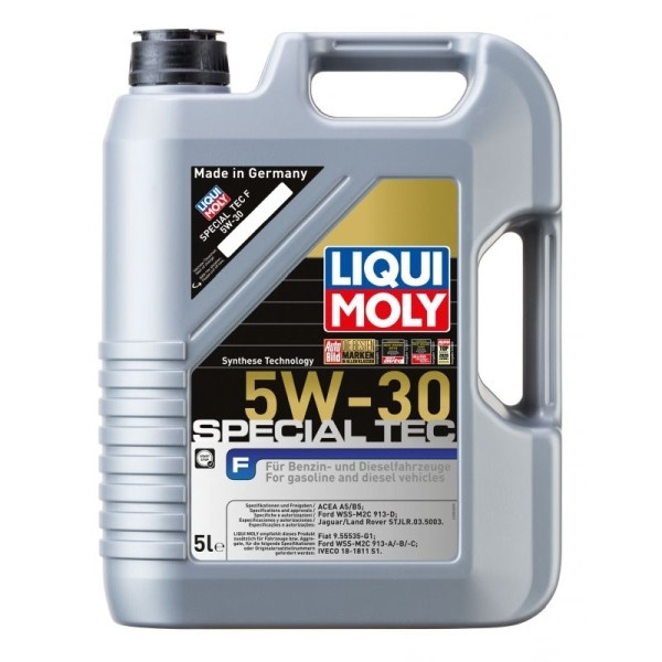 LIQUI MOLY OLEJ 5W30 5L LEICHTLAUF SPECIAL TEC F / FORD / A5/B5 / WSS M2C 913 D / STJLR.03.5003 / 9.55535-G1
