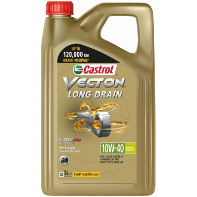 CASTROL OLEJ 10W40 5L VECTON LONG DRAIN E6/E9 / CJ-4 / 228.51 / M3477/3271-1 / VDS-4 / RLD-3