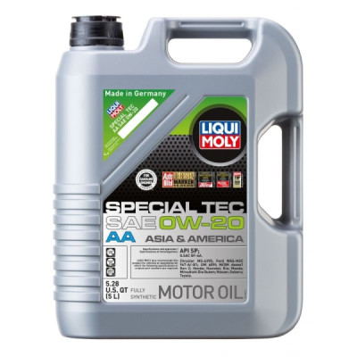 LIQUI MOLY OLEJ 0W20 5L SPECIAL TEC AA SN GF-5 / MS-6395 / WSS M2C 946-A / GM 6094 M