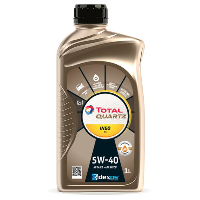 TOTAL OLEJ QUARTZ 5W40 1L INEO C3 / SN/CF / 229.51 / 502.00 505.01 / DEXOS2 / A40 / 9.55535-S2