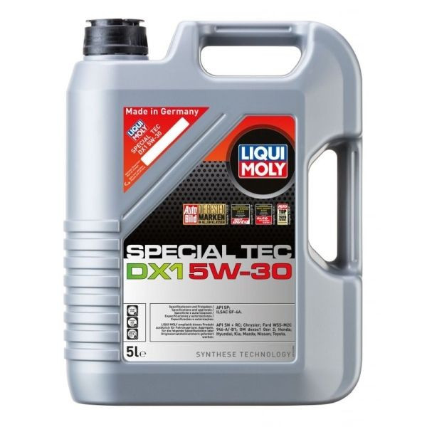 LIQUI MOLY OLEJ 5W30 5L SPECIAL TEC DX1 / DEX 1 GEN2 / SN+/RC / WSS-M2C 946-A / GF-6A