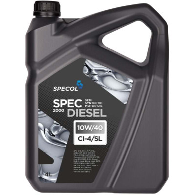 SPECOL OLEJ 10W40 4L SPEC DIESEL 2000 CI-4/SL / 228.2 228.3 229.1 / MAN 3275 / VDS 2/3