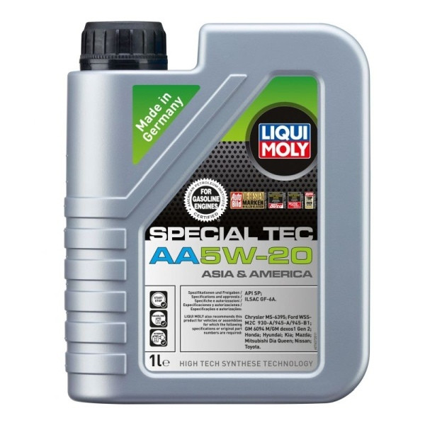 LIQUI MOLY OLEJ 5W20 1L SYNTETYCZNY SPECIAL TEC AA / GF-5 / WSS M2C 945 A / MS-6395
