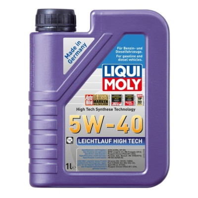 LIQUI MOLY OLEJ 5W40 1L LEICHTLAUF HIGH TECH A3/B4 / SN/CF / 502.00 505.00 / 229.5 / LL01 / A40 / RN0700 710