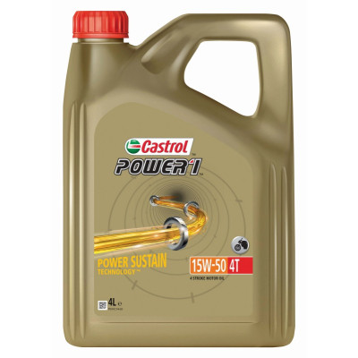 CASTROL 15W50 4L POWER 1 4T PÓŁSYNTETEYCZNY/ MOTOCYKLE