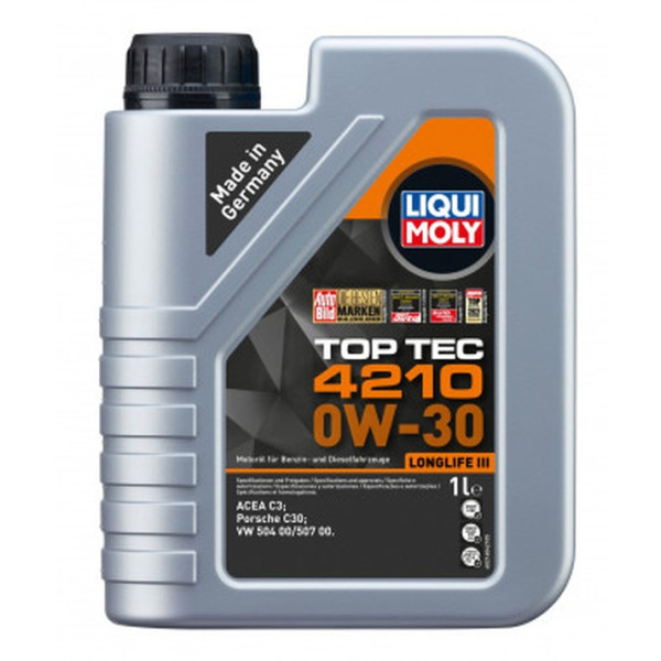 LIQUI MOLY OLEJ 0W30 1L TOP TEC 4210 / C3 / 504.00 507.00 / PORSCHE C30