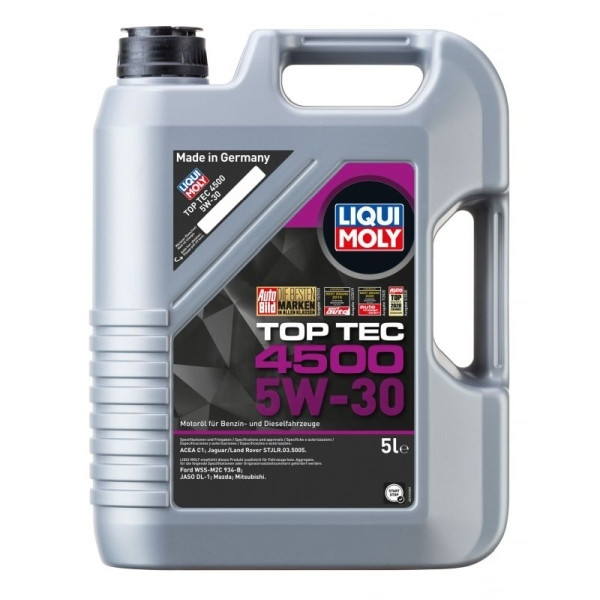 LIQUI MOLY OLEJ 5W30 5L TOP TEC 4500 C1 / WSS-M2C 934-B / STJLR.03.5005/ MITSUBISHI / MAZDA