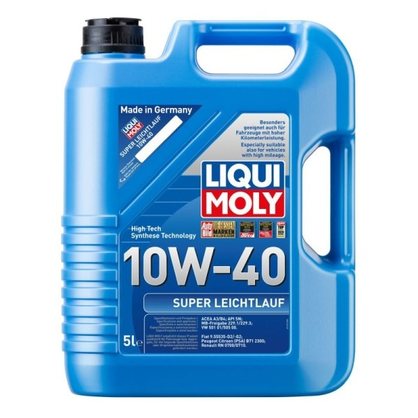 LIQUI MOLY MOLY OLEJ 10W40 5L SUPER LEICHTLAUF/ 505.00/ 229.1