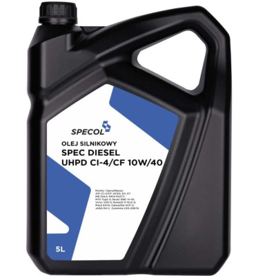 SPECOL OLEJ 10W40 5L SPEC DIESEL UHPD CI-4/CF / E4/E7 / 228.5 / VDS-3 / RLD-2 / LDF-2 / M3277