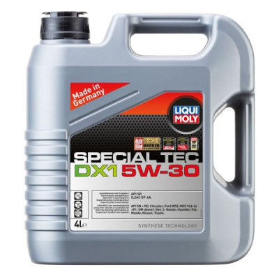 LIQUI MOLY OLEJ 5W30 4L SPECIAL TEC DX1 / DEX 1 GEN2 / SN/RC / WSS-M2C 946-A / GF-6A