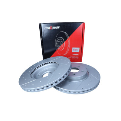MAXGEAR TARCZA HAMULCOWA FORD PRZÓD FOCUS 04-/11- WERSJA ST/KUGA 13- NAWIERCANA I NACINANA