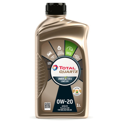 TOTAL OLEJ 0W20 1L INEO QUARTZ XTRA LL C5/C6 / GF-6A / 508.00 509.00 / PORSCHE C20 / WSS-M2C 956-A1