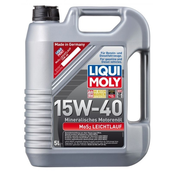 LIQUI MOLY OLEJ 15W40 5L MOS2 LEICHTLAUF SUPER A3/B4