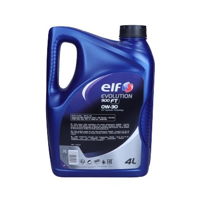 ELF OLEJ 0W30 4L EVOLUTION 900 FT A3/B4 / SL/CF / 502.00 505.00 / 229.5 226.5 / RN0710 / WSS M2C 937-A