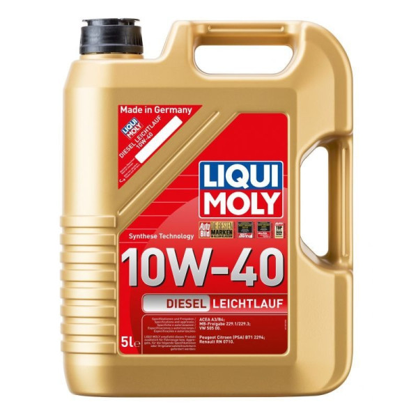LIQUI MOLY OLEJ 10W40 5L DIESEL LEICHTLAUF / B4 / 229.1 229.3 / 505.00 / B71 2294 / RN0710