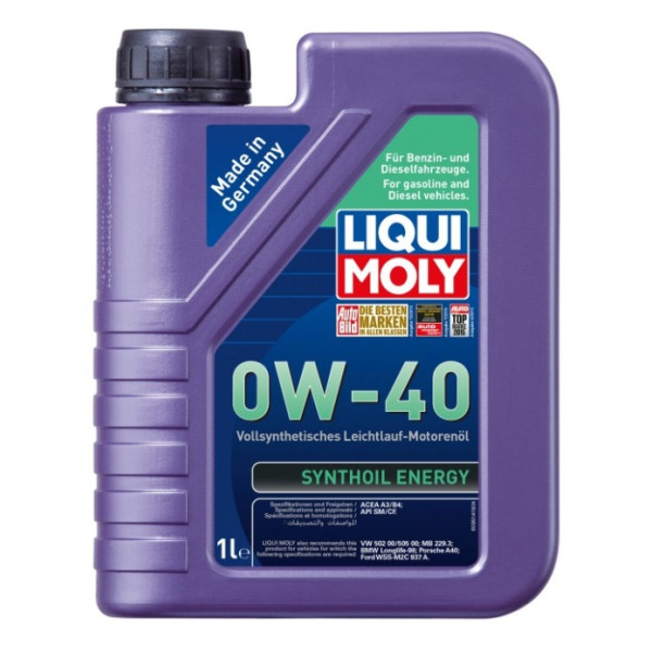 LIQUI MOLY OLEJ 0W40 1L SYNTHOIL ENERGY A3/B4 / SM/CF / 229.3 / A40 / 502.00 505.00 / WSS-M2C 937-A