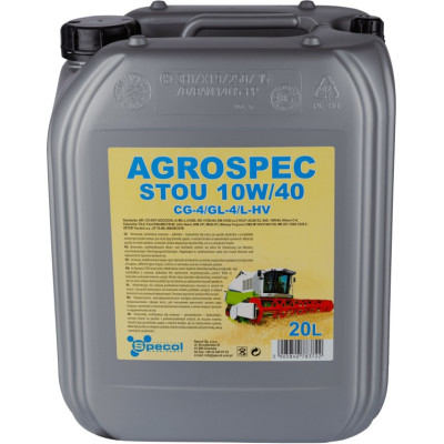 SPECOL OLEJ 10W40 20L AGROSPEC STOU CVG-4 / 227.1 228.1 228.3 / MAN 271