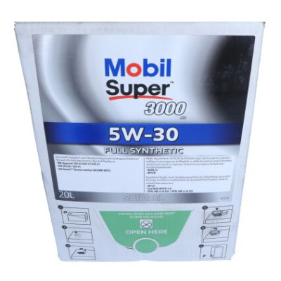 MOBIL OLEJ SUPER 5W30 20L 3000XE BAG IN BOX / 505.00 505.01 / 229.31 229.51 229.52 / DEX2 / WSS-M2C917-A