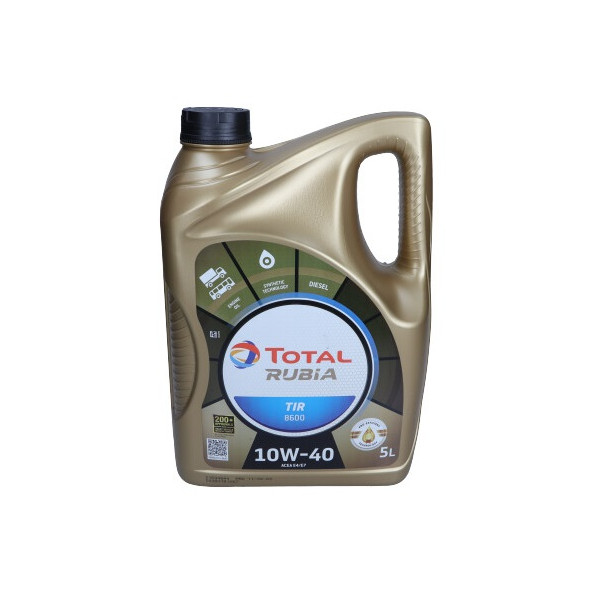 TOTAL OLEJ 10W40 5L RUBIA 8600 E9/E7 / 228.5 / VDS-3 / 3277 / RLD-2 / LDF-3 / DAF LONG DRAIN