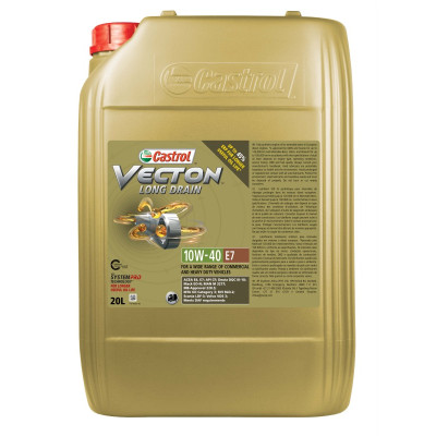 CASTROL OLEJ 10W40 20L VECTON LONG DRAIN E7 / 228.5 / M 3277 / RLD-2 / VDS-3 / E4/E7 / SAMOCHODY CIĘŻAROWE