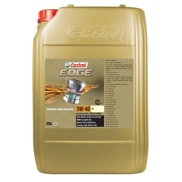 CASTROL OLEJ 5W40 20L EDGE M / C3 / SN / LL04 / 9.55535-S2 / C40 / 511.00