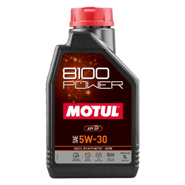 MOTUL OLEJ 5W30 1L 8100 POWER/ SYNTHETIC - ESTER/ SP
