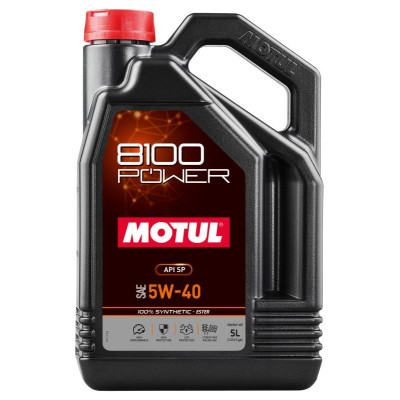 MOTUL OLEJ 5W40 5L 8100 POWER/ SYNTHETIC - ESTER/ SP
